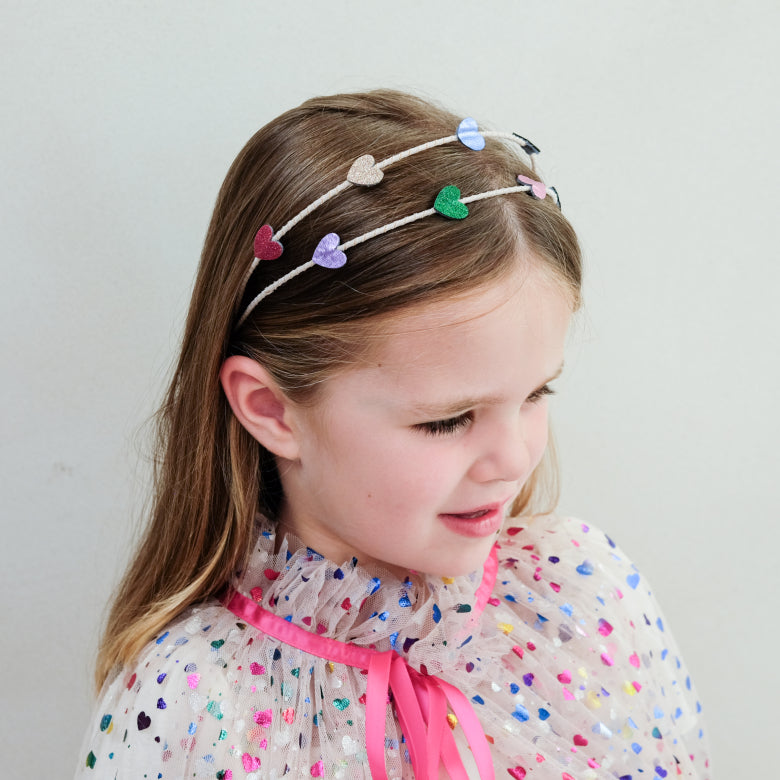 Mimi & Lula Jazzy Teeny Heart Alice Hairband