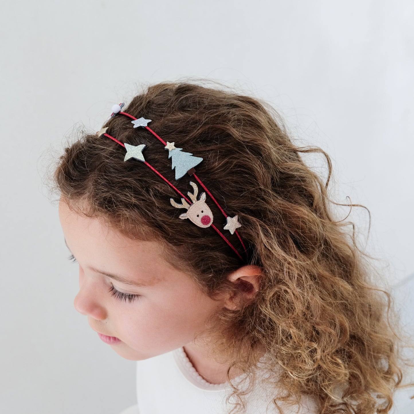 Mimi & Lula Santa & Rudolph Double Alice Hair Band