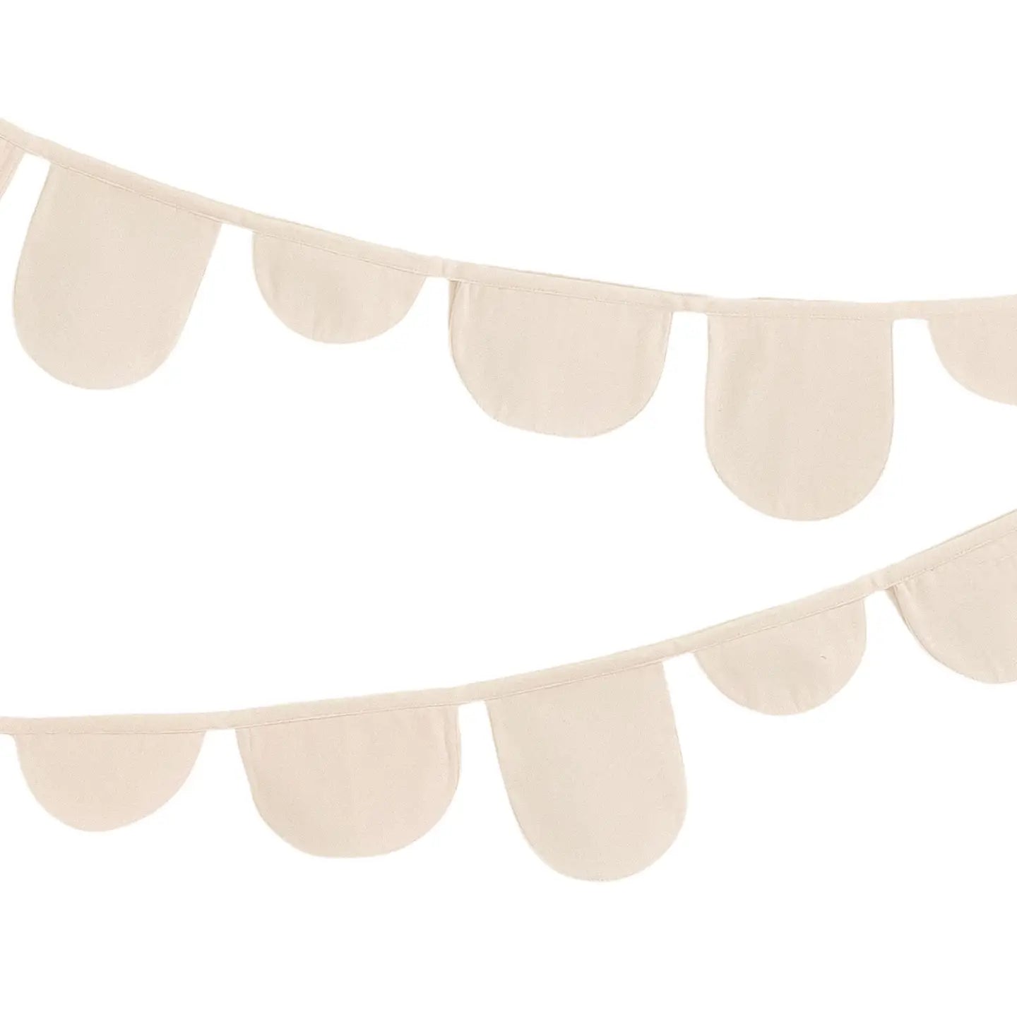 natural canvas bunting