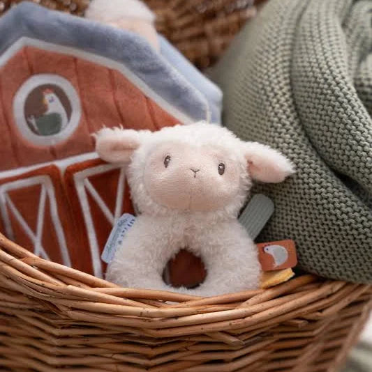 Soft Ring Rattle Sheep - Little Farm