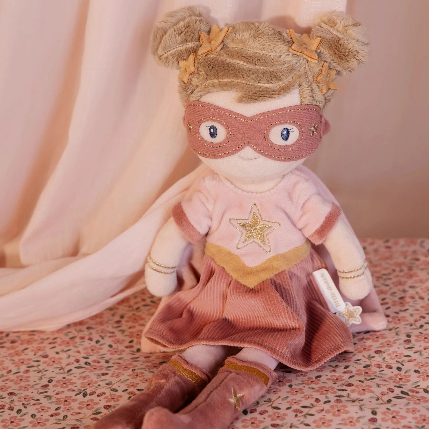 Little Dutch - Cuddle Doll Superhero Rosa